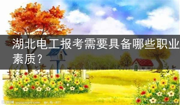 湖北电工报考需要具备哪些职业素质？