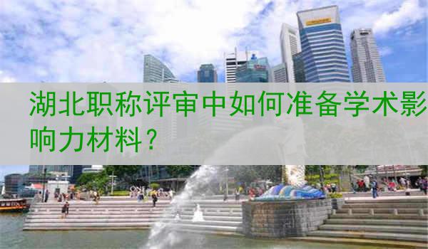 湖北职称评审中如何准备学术影响力材料？