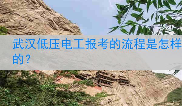 武汉低压电工报考的流程是怎样的？