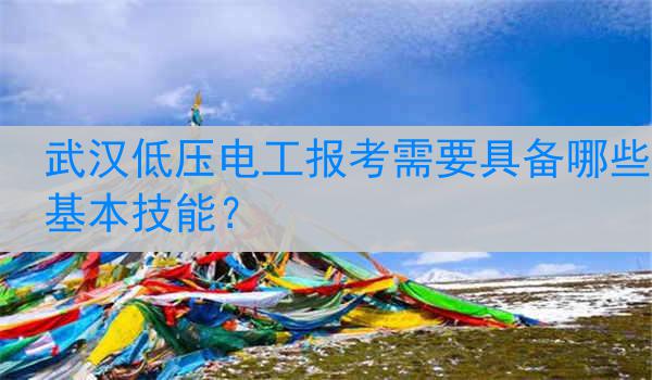 武汉低压电工报考需要具备哪些基本技能？