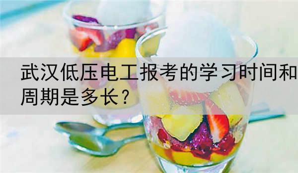 武汉低压电工报考的学习时间和周期是多长？