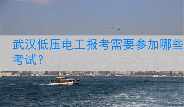 武汉低压电工报考需要参加哪些考试？