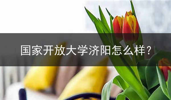 国家开放大学济阳怎么样？