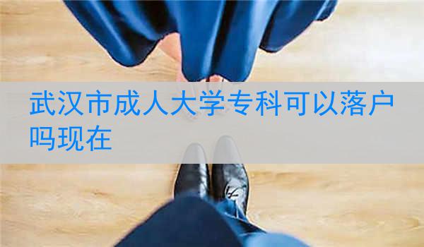 武汉市成人大学专科可以落户吗现在