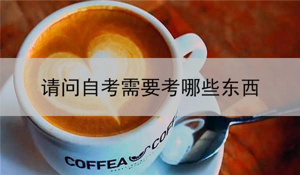 请问自考需要考哪些东西