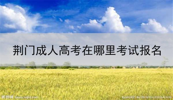荆门成人高考在哪里考试报名