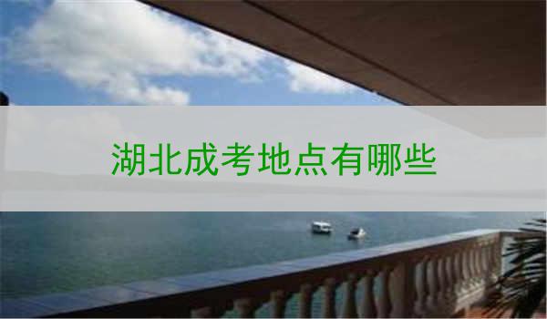 湖北成考地点有哪些