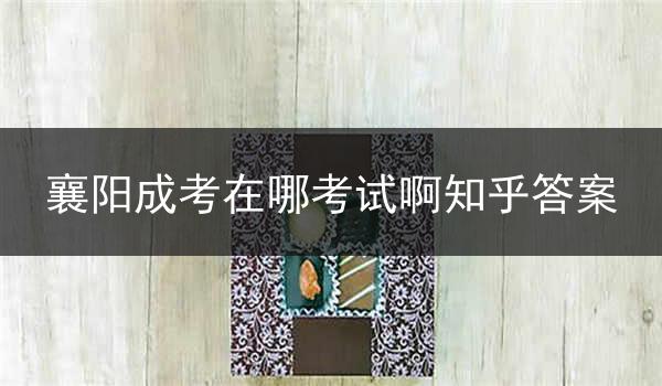 襄阳成考在哪考试啊知乎答案