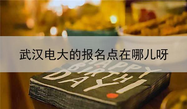 武汉电大的报名点在哪儿呀