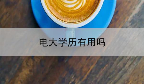 电大学历有用吗