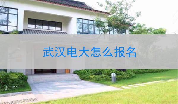 武汉电大怎么报名