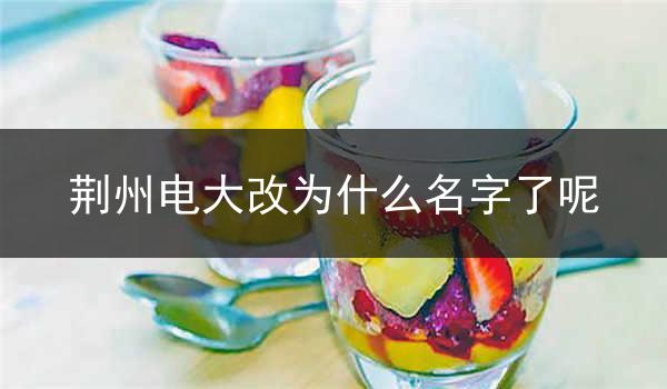 荆州电大改为什么名字了呢