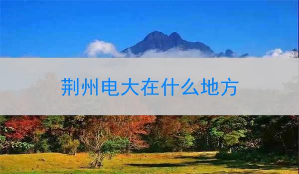 荆州电大在什么地方