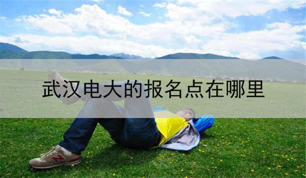 武汉电大的报名点在哪里
