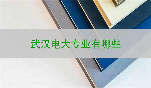 武汉电大专业有哪些