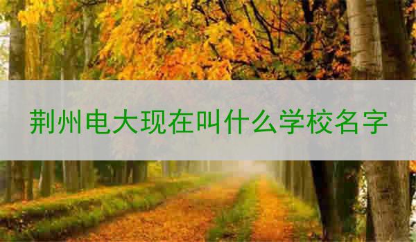 荆州电大现在叫什么学校名字