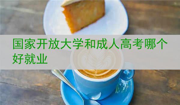国家开放大学和成人高考哪个好就业