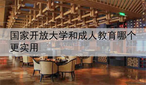 国家开放大学和成人教育哪个更实用
