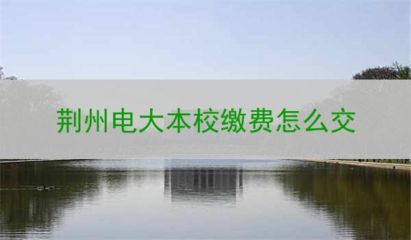 荆州电大本校缴费怎么交