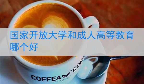 国家开放大学和成人高等教育哪个好