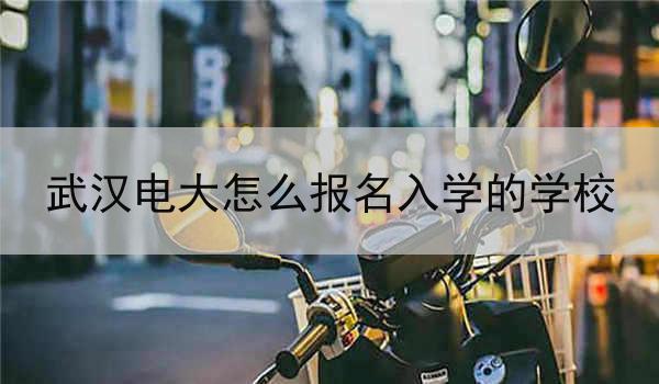 武汉电大怎么报名入学的学校