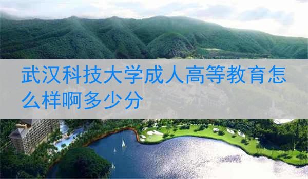 武汉科技大学成人高等教育怎么样啊多少分