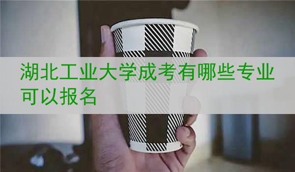 湖北工业大学成考有哪些专业可以报名