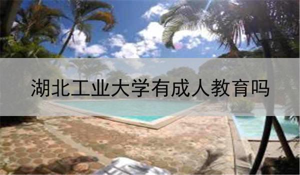 湖北工业大学有成人教育吗