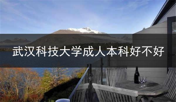 武汉科技大学成人本科好不好