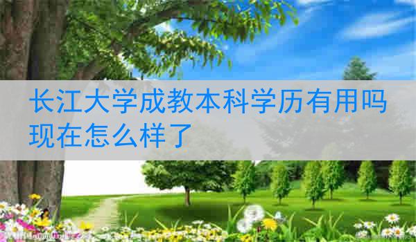 长江大学成教本科学历有用吗现在怎么样了
