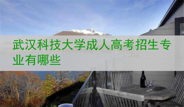 武汉科技大学成人高考招生专业有哪些