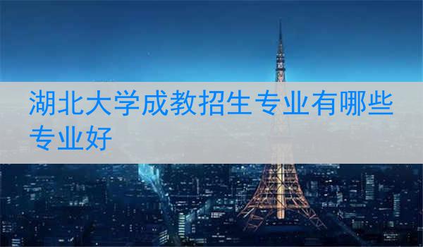 湖北大学成教招生专业有哪些专业好