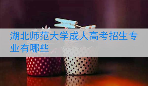 湖北师范大学成人高考招生专业有哪些