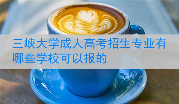 三峡大学成人高考招生专业有哪些学校可以报的