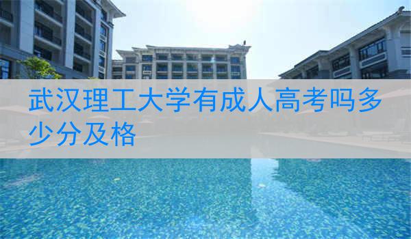 武汉理工大学有成人高考吗多少分及格