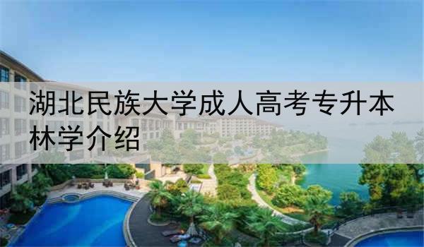 湖北民族大学成人高考专升本林学介绍