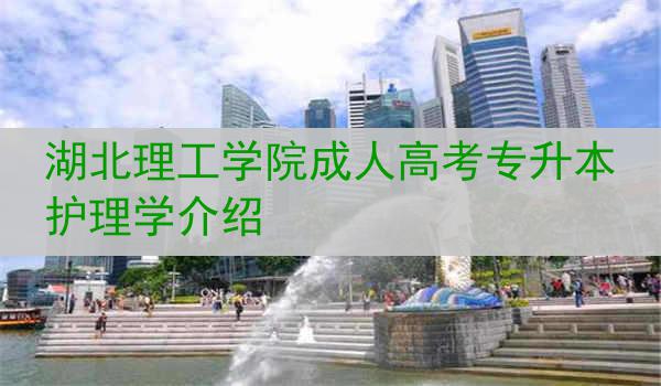 湖北理工学院成人高考专升本护理学介绍