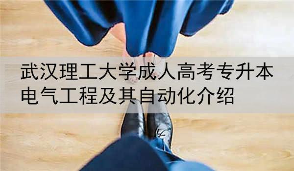 武汉理工大学成人高考专升本电气工程及其自动化介绍