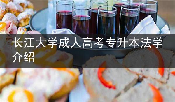 长江大学成人高考专升本法学介绍