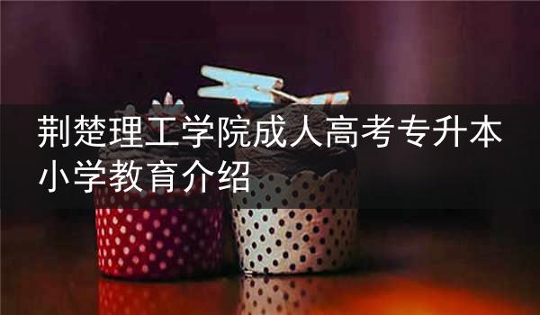 荆楚理工学院成人高考专升本小学教育介绍