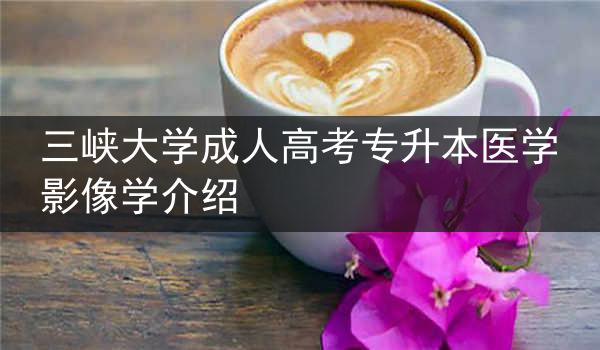 三峡大学成人高考专升本医学影像学介绍